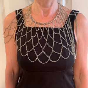 NWOT Silver Chain Body Necklace